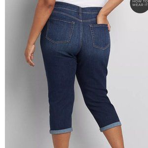 Lane Bryant Signature Fit Boyfriend Capri mid-rise sz 18